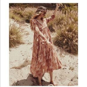 Christy Dawn Paloma Dress Rust Garden